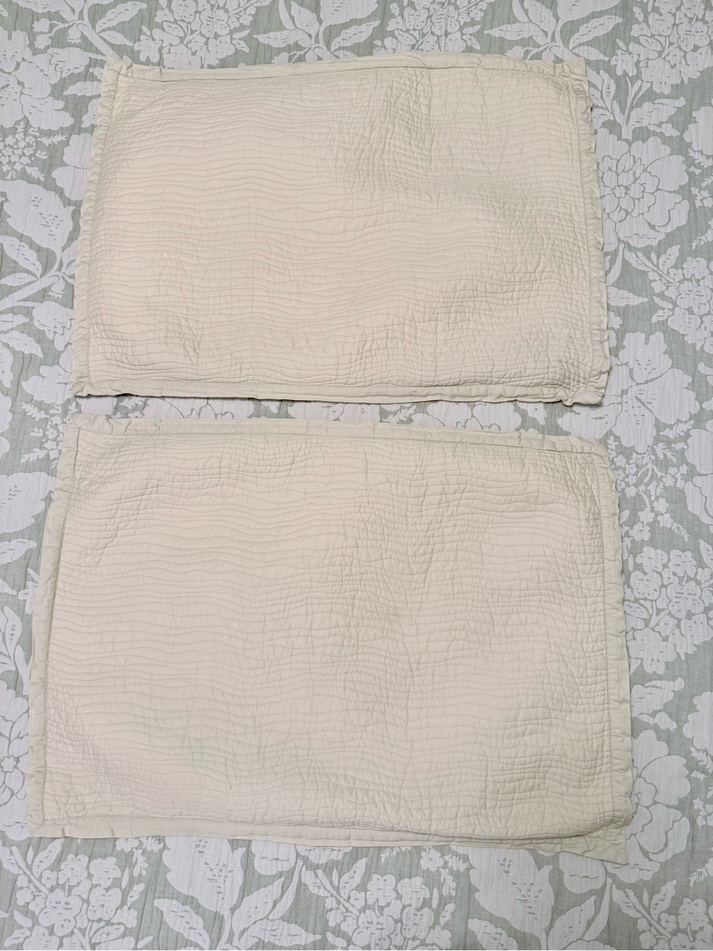 Style & Co. Quilted Pillow Shams in Pale green